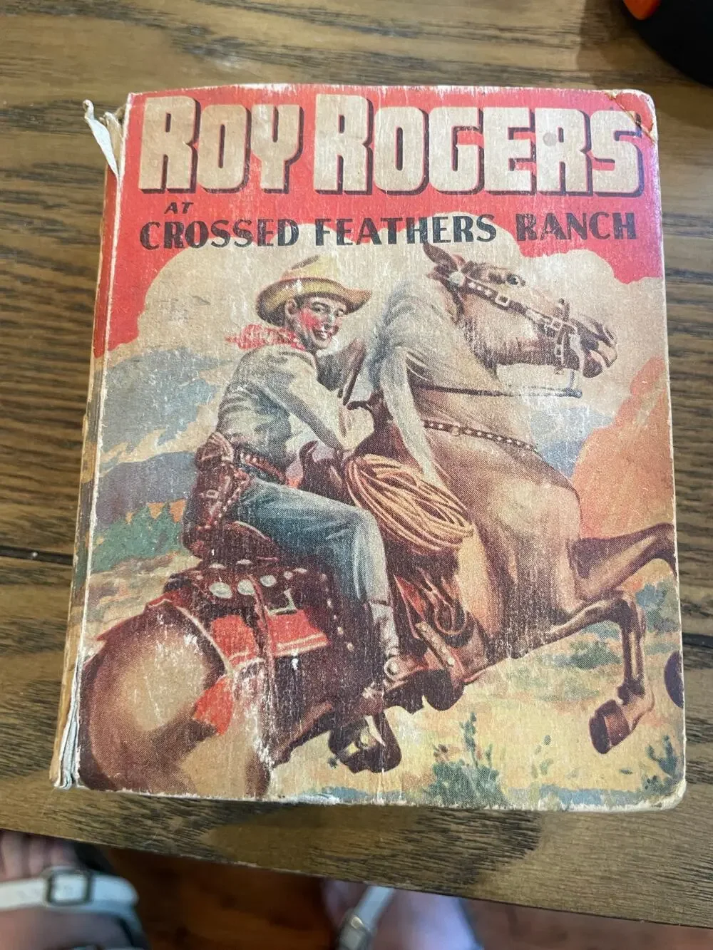1945 Roy Rogers at Crossed Feathers Ranch Better Little Book #1494 Whitman